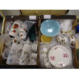 Retro Tableware ( Total 45 pieces ) comprising J & G Meakin (3 floral coffee pots with lids, some