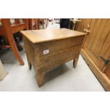 Pine tack box stool