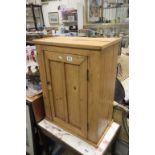 Victorian pine worktop hanging cupboard