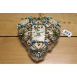 Royal Regiment of Artillery Sweetheart Heart Shaped Embroidered and Beaded Cushion