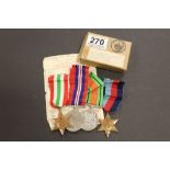 Boxed Set of WW2 Medals including Air Ministry box