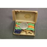 Boxed WW2 Naval Medals