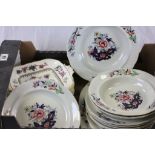 Collection of Davenport & Coalport 19th Century dishes