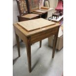 A vintage pine vegetable preparation table