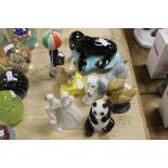 Collection of Wade Animals including Official International Collectors Club Mouse with Cheese and