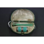 Art Deco era small case with Cigarette holder and lighter