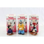 Three boxed Wade Limited Edition character figures to include; Popeye, Bluto, Olive Oyl & Sweet Pea