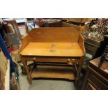 Victorian Pine Washstand with Upstand and Single Long Drawer
