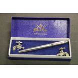 Boxed Merlin pen & cufflinks