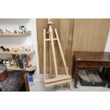 Large Oak Artist's Easel