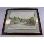Framed and Glazed Limited Edition Signed Print of ' The Woolpack ' by Alan Shuttle no. 7/500 also