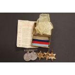 Boxed Set of WW2 Medals