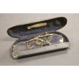 Two vintage pairs of spectacles to include 9ct Gold