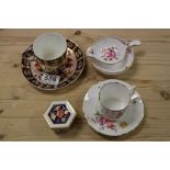 Royal Crown Derby ' Derby Posies ' Coffee Can and Saucer, Bowl and Strainer plus Royal Crown Derby