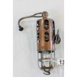 1920s Copper inspection lamp from a Rolls Royce Bentley tool kit