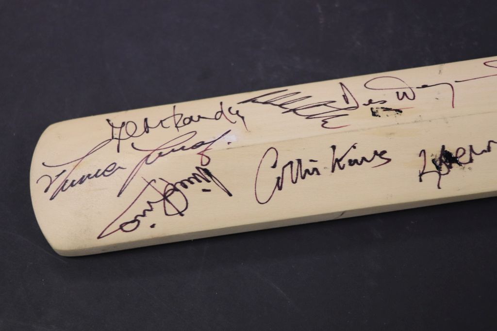 Miniature Cricket Bat signed by the England Cricket Team 2004 against the West Indies - Image 5 of 6