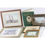 Early 20th century ' The Girls Own Annual ' together with five Pictures and Prints including Signed