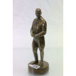 A brass figure of nazi leader Adolf Hitler.