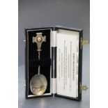 Boxed Limited Edition Jersey hallmarked Silver Millenium Spoon