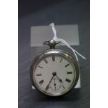 Silver (Chester) pocket watch. Reversing Pinton