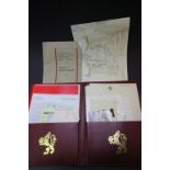 Cunard QE2 ephemera with Masonic certificate and signed concert programme etc