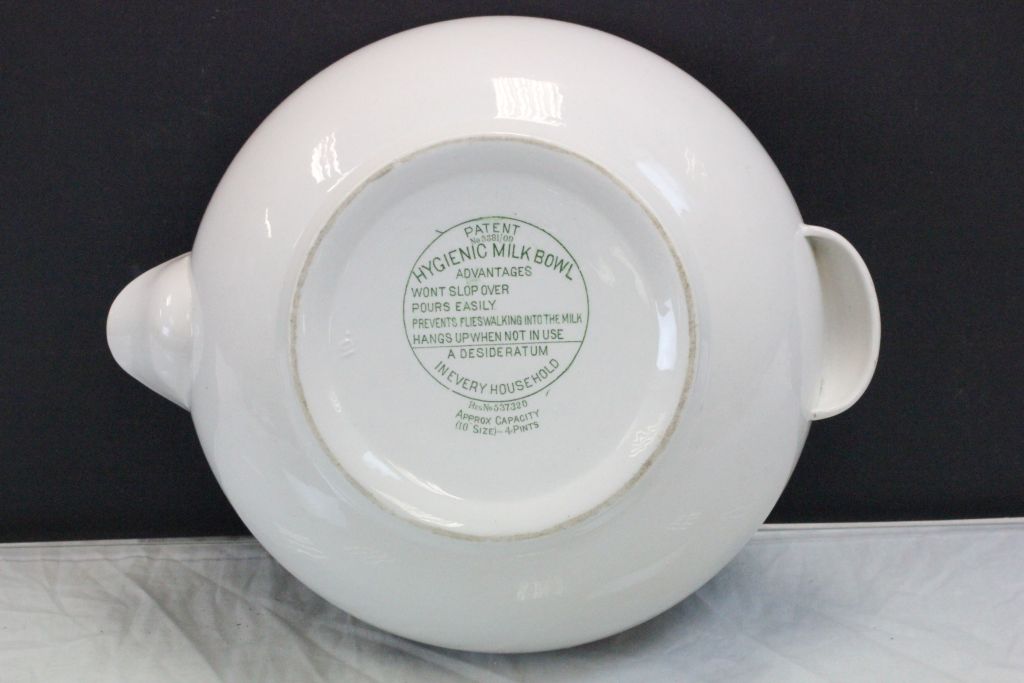 Vintage ceramic Patent Hygienic Milk Bowl - Image 3 of 3