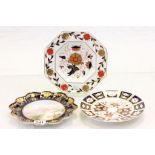 Cabinet plates to include Royal Crown Derby octagonal 'Asian Rose' (8687) and gilded traditional