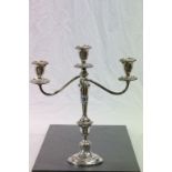 Gorham Sterling Silver Candelbra for three candles