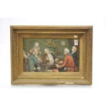 Gilt Framed Print of 19th century Gentleman drinking with a E. S Robinson, Redcliffe & Victoria