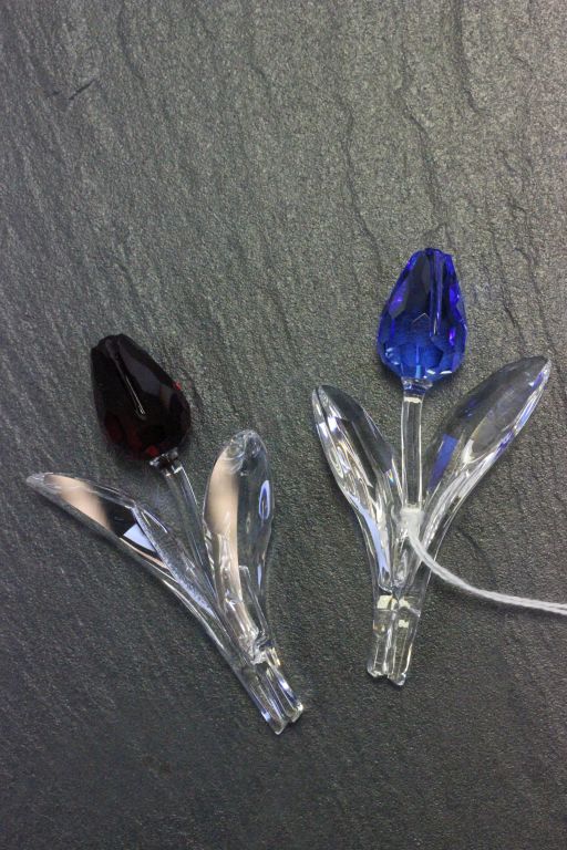 Two Swarovski Tulips