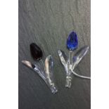 Two Swarovski Tulips