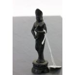 Asian Bronze figure with blackened finish