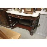 Victorian Mahogany Marble Top Washstand