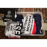Box of Spurs Football Club related items to include; scarves, clothing & programmes