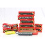 Collection of boxed Hornby OO guage carriages etc