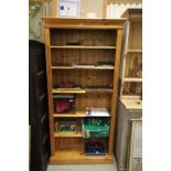 Contemporary Tall Pine Bookcase