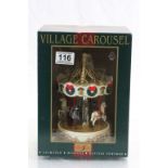 Boxed Maisto Christmas Village Carousel, battery operated