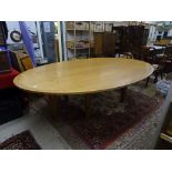 Large Contemporary Oak Conference Table (approx. 275cms long)