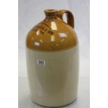 Large Stoneware Flagon marked W Cunnington & Son, Devizes (a/f)