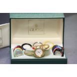Boxed Gucci Ladies Watch with changeable bezels and papers