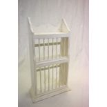 White Painted Double Plate Rack