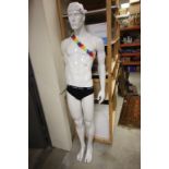 Male Mannequin with a white gloss finish