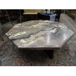 Marble Octagonal Top Coffee Table