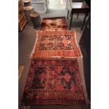 Three Eastern Wool Rugs