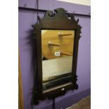 Georgian Style Mahogany Shaped Framed Mirror