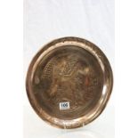 Vintage Copper ' Johnnie Walker ' Whiskey Advertising Tray