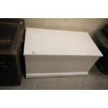 White Painted Blanket Box