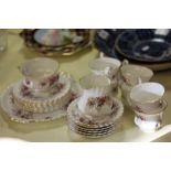 Royal Albert ' Lavender Rose ' Tea Service comprising Milk, Sugar, Cake Plate, Six Cups, Six Saucers