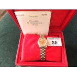 Ladies Rolex watch model Rolex Oyster Perpetual Datejust, superb condition with 18ct gold and