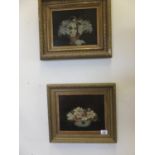 Pair of interesting still life oil paintings on board, Dutch 18th century style, painted on Scottish